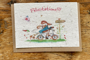 les cartes de Lulu "félicitations"(lapins)